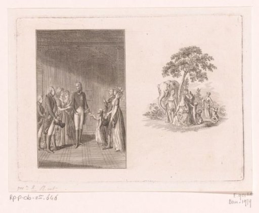 Friedrich Wilhelm III with his family after the death of his father