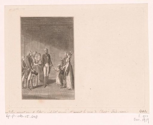 Friedrich Wilhelm III with his family after the death of his father
