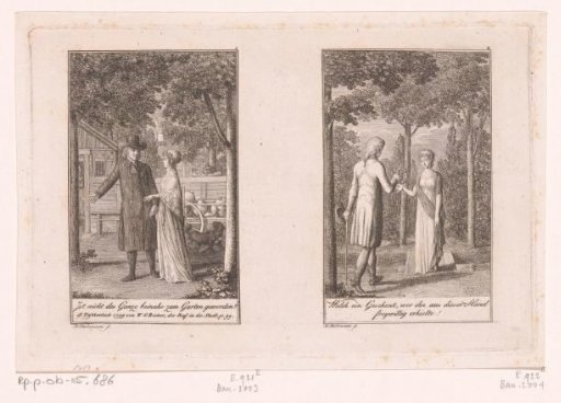Two scenes from the stories of Wilhelm Gottlieb Becker