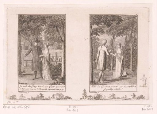 Two scenes from the stories of Wilhelm Gottlieb Becker