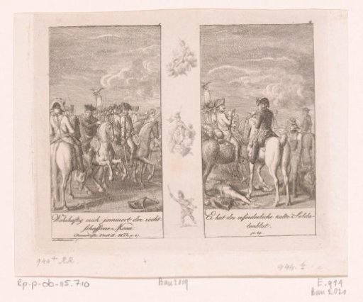 Two scenes from the anecdotes of Frederick II