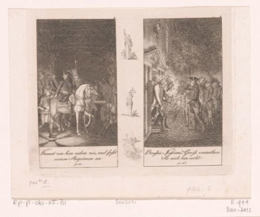 Two scenes from the anecdotes of Frederick II