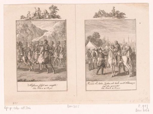 Two scenes from the anecdotes of Frederick II
