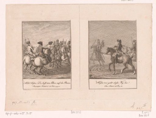 Two scenes from the anecdotes of Frederick II