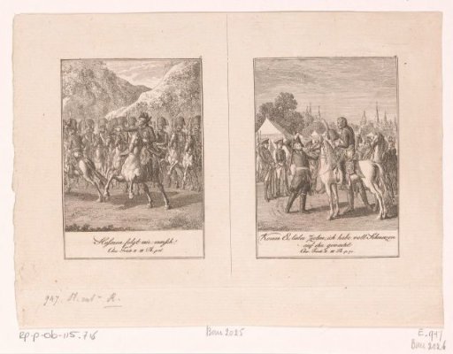 Two scenes from the anecdotes of Frederick II