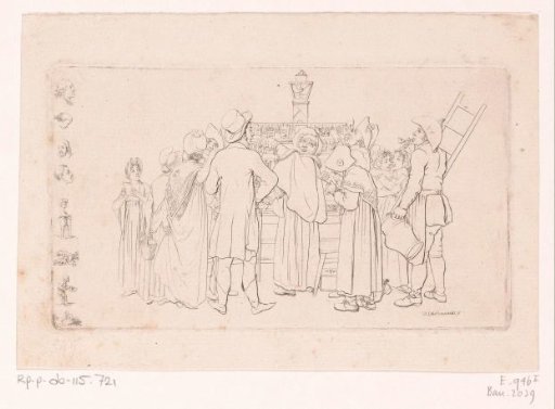 New Year's card seller