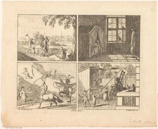 Four scenes concerning the influence of human thoughts