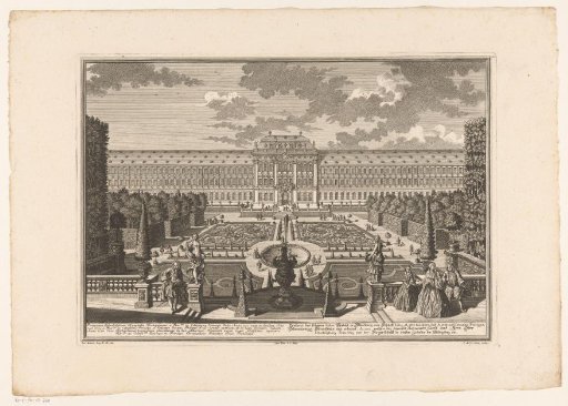 View of the Juliusspital and its gardens in Würzburg