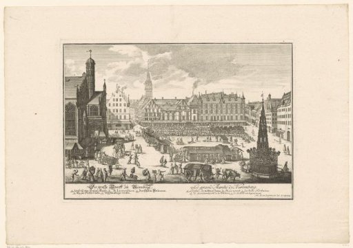 View of the Great Market in Nuremberg