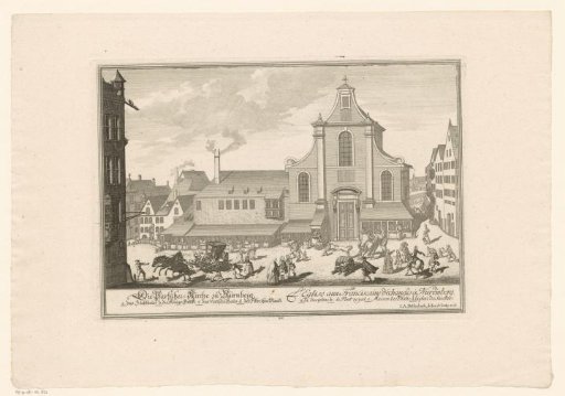 View of the Barfüsser Church in Nuremberg