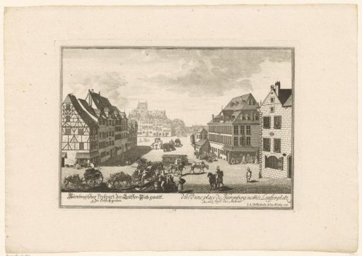 View of the Laufferplatz in Nuremberg