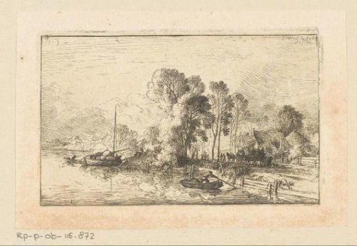 Landscape with Farmhouses, Seen from the Water