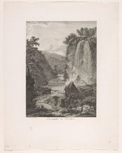 View of the waterfalls of Tivoli