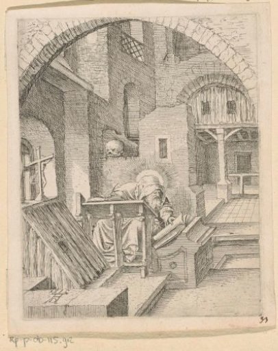 Saint Jerome in his Study