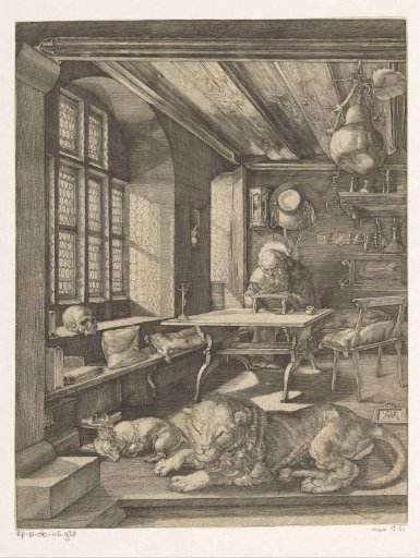 Saint Jerome in his Study