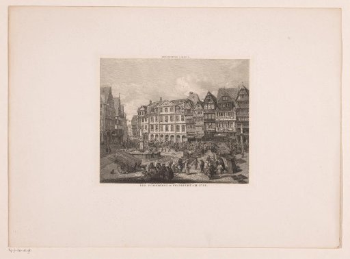 View of the Römerberg in Frankfurt am Main