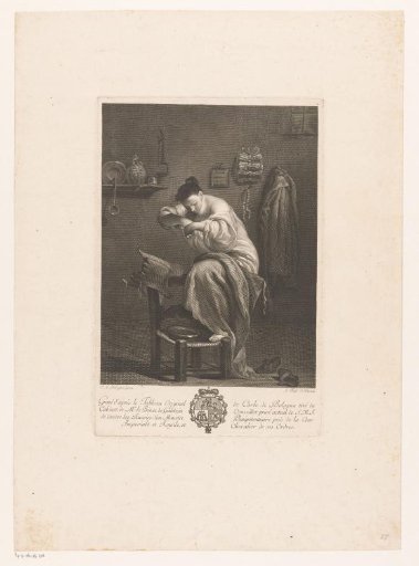 Young woman washing herself