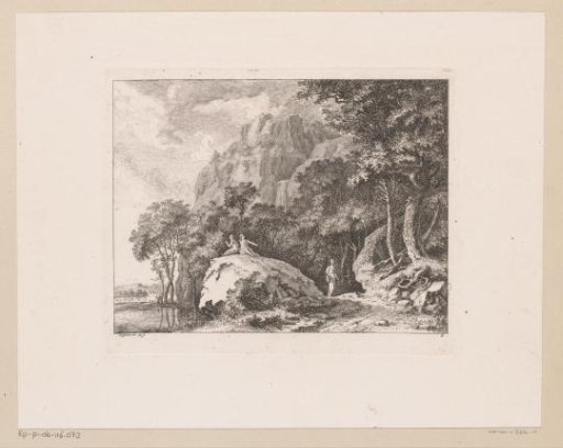 Rocky Landscape with Shepherds and Shepherdess