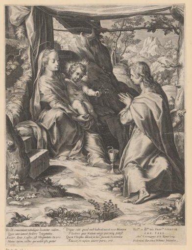 Mary and Child adored by John the Evangelist