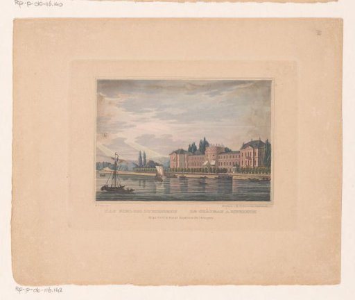 View of Bieberich Castle near Wiesbaden