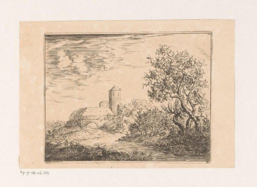 Landscape with fortress