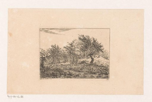 Landscape with a shepherd by the water