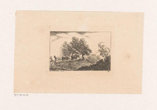 Landscape with a shepherd and his cows