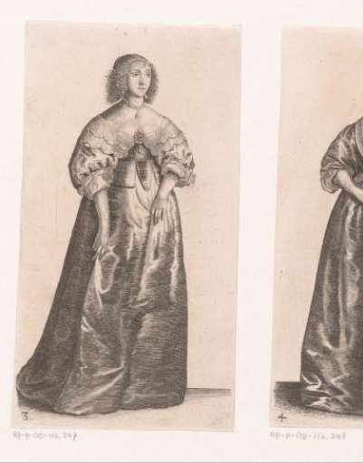 English lady of quality with a jewel on her breast
