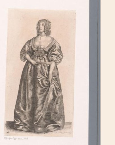 English lady of quality with a folding fan