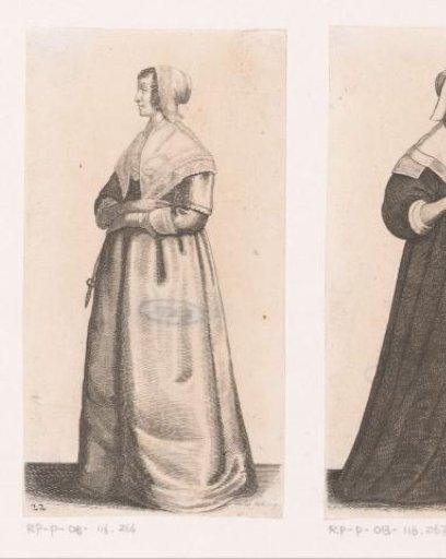 English Lady of Quality with Scissors at a Belt