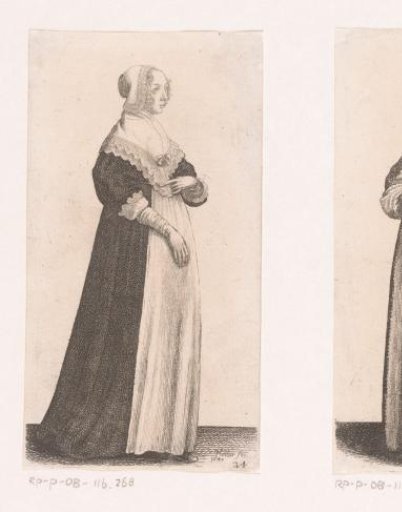 English Lady of Quality with High-Closed Shawl
