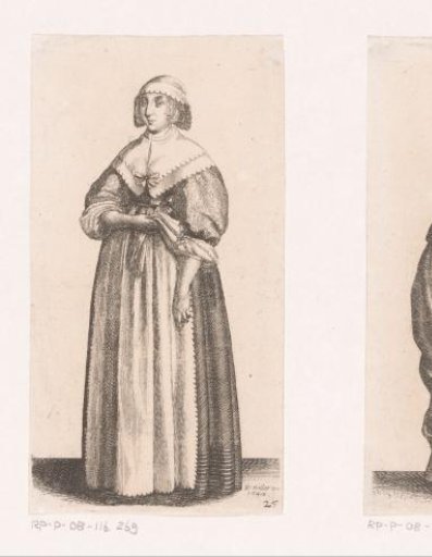 English Lady of Quality with Gloves in Hand