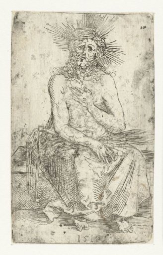 Christ as the Man of Sorrows, seated