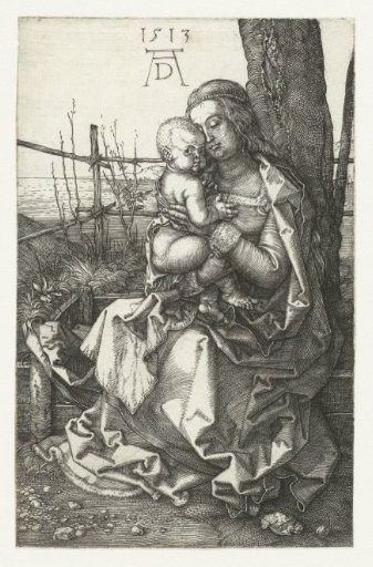 Mary with Child by a Tree