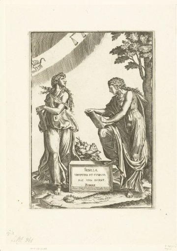 Two Women with Signs of the Zodiac, Libra (Libra) and Scorpio (Scorpio)