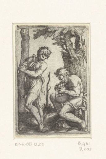 Young Shepherd with Shawm and Old Shepherd with Pan Flute