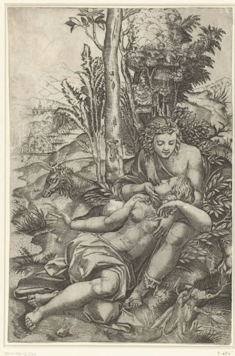 Angelica and Medor as lovers