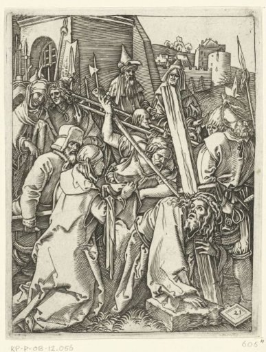 Christ Carrying the Cross and Meeting Saint Veronica with the Sudarium on the Way to Golgotha