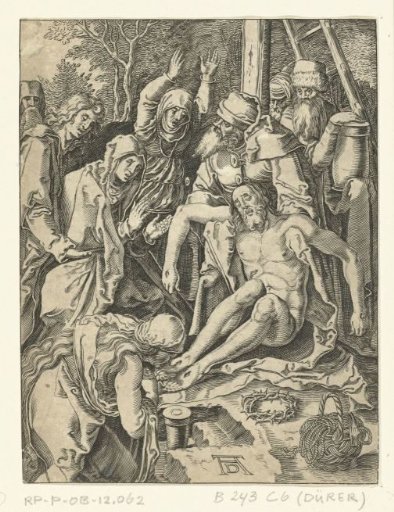 The Lamentation over the Dead Christ by Family and Friends