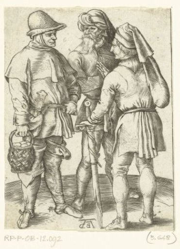 Three Peasants in Conversation