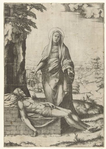 The Lamentation over the Dead Christ by Mary