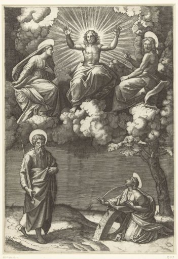 Christ, Mary and John the Baptist with Saints Paul and Catherine of Alexandria