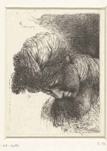 Head of a young man with a turban