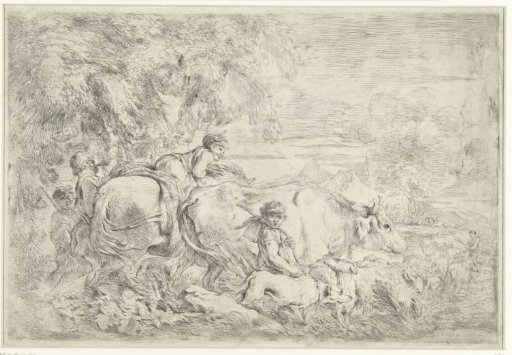 Shepherds with their flock
