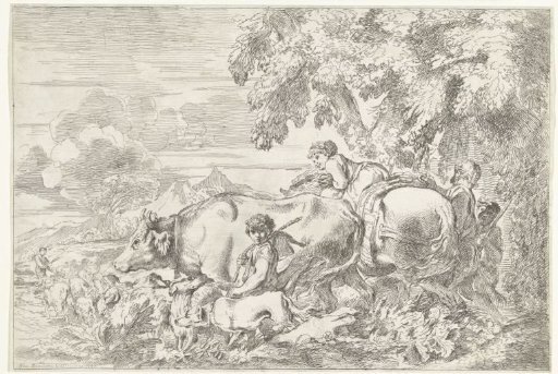 Shepherds with their flock