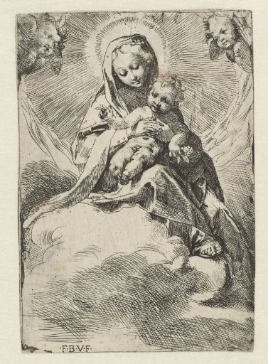 Madonna in the clouds