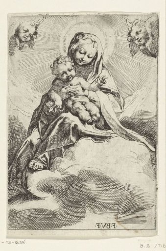 Madonna in the clouds
