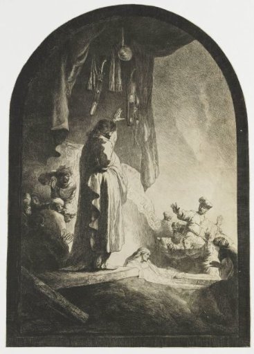 The raising of Lazarus: the larger plate