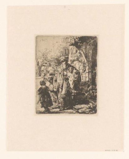 Abraham casting out Hagar and Ishmael