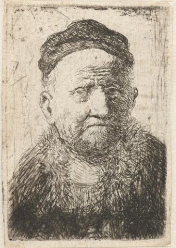 Man wearing a close cap: bust (the artist’s father?)